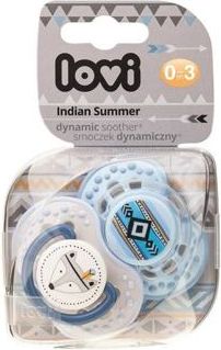 LOVI Dudlík 0-3m silikonový dynamický Indian summer 2ks - chlapeček - obrázek 2