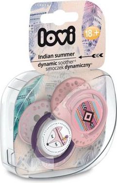 LOVI Dudlík silikonový dynamický Indian Summer 18m+ 2ks - holčička - obrázek 2