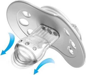 LOVI Dudlík silikonový dynamický SALT&PEPPER 3-6m 2ks - obrázek 5