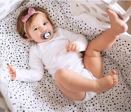 LOVI Dudlík silikonový dynamický SALT&PEPPER 6-18m 2ks - obrázek 6