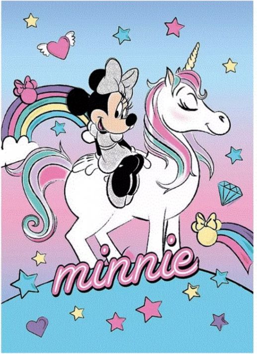 Faro - Dětská hřejivá fleecová deka Minnie mouse - Unicorn - Disney / 100 x 140 cm - obrázek 1