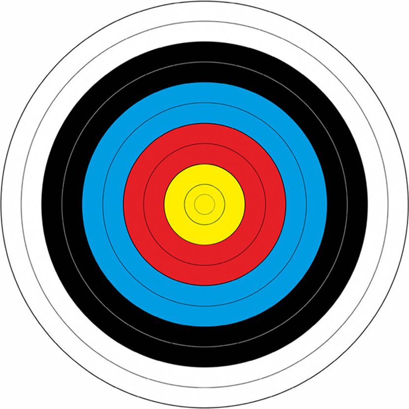 Yate Papírový terč Yate průměr 80 cm 10 ks - obrázek 1