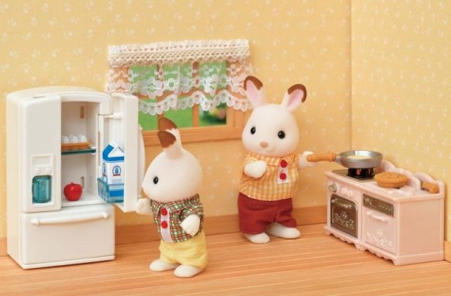 Sylvanian Families - Nábytek - startovací set nábytků a chocolate králík mamka - obrázek 6