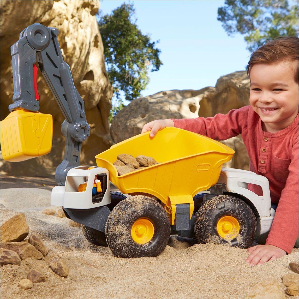 Little Tikes Monster Dirt Diggers Velký Nakladač žlutý - obrázek 5