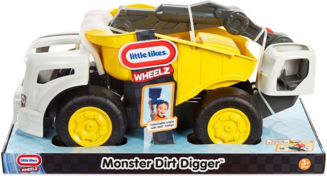 Little Tikes Monster Dirt Diggers Velký Nakladač žlutý - obrázek 6