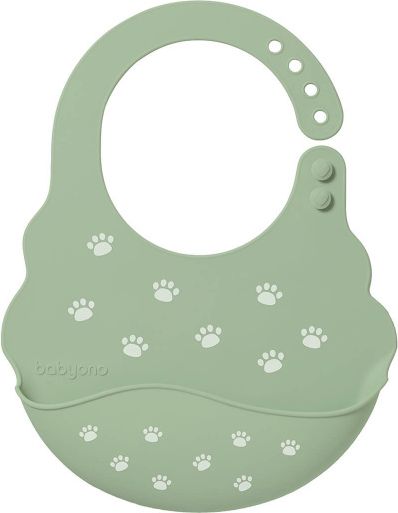 Dětský silikonový rolovací bryndák Baby Ono zelený NO 829/06 - obrázek 1