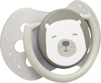 LOVI Dudlík s mini štítkem 0-2m silikonový dynamický BUDDY BEAR 0-2m 2ks - obrázek 1