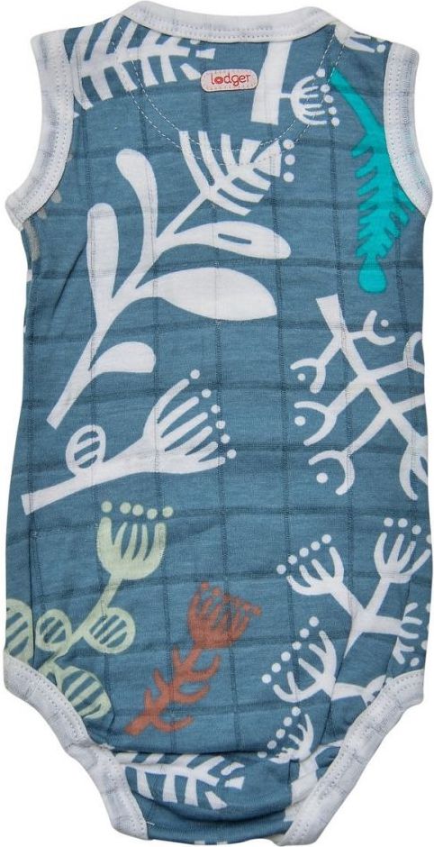Body bez rukávů Lodger Romper Fold Over Botanimal Ocean - obrázek 2
