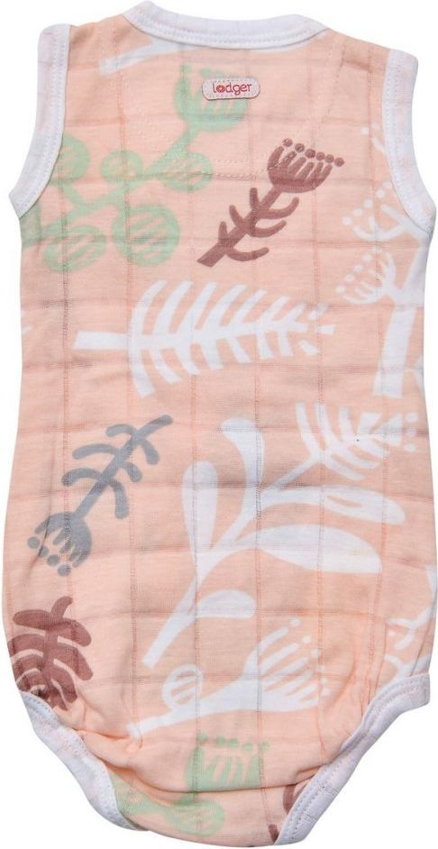 Lodger Body bez rukávů Romper Fold Over Botanimal Plush - obrázek 2