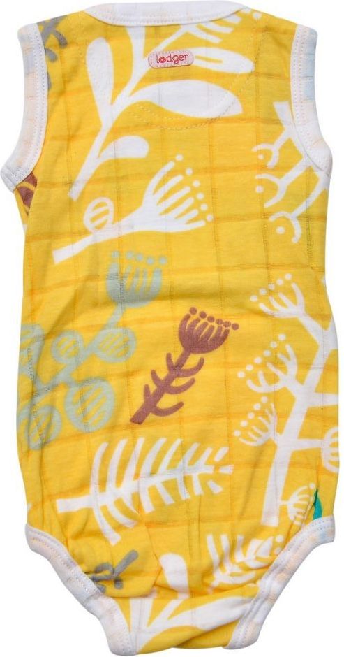 Body bez rukávů Lodger Romper Fold Over Botanimal Spring - obrázek 2
