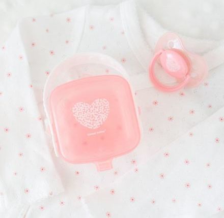 Canpol babies Obal na dudlík PASTELS růžový - obrázek 2