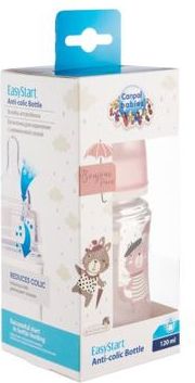Canpol babies Lahev se širokým hrdlem BONJOUR PARIS 120ml růžová - obrázek 5
