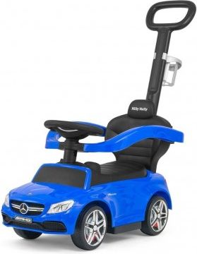 Odrážedlo s vodící tyčí Mercedes Benz AMG C63 Coupe Milly Mally blue, Modrá - obrázek 1