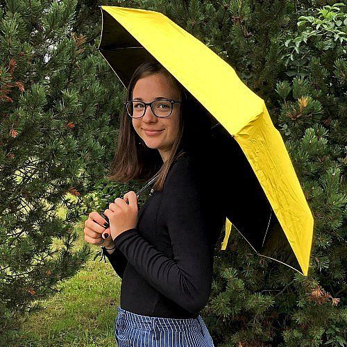 Skládací deštník - žlutý - obrázek 1