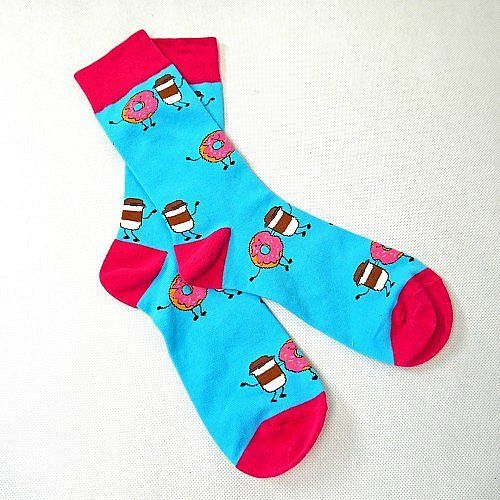 Barevné ponožky - sladkosti - obrázek 1