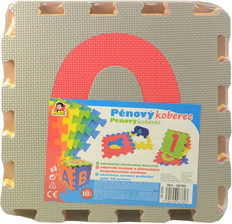 Baby puzzle soft pěnové čísla set 10ks měkké bloky 32x32cm na zem - obrázek 2
