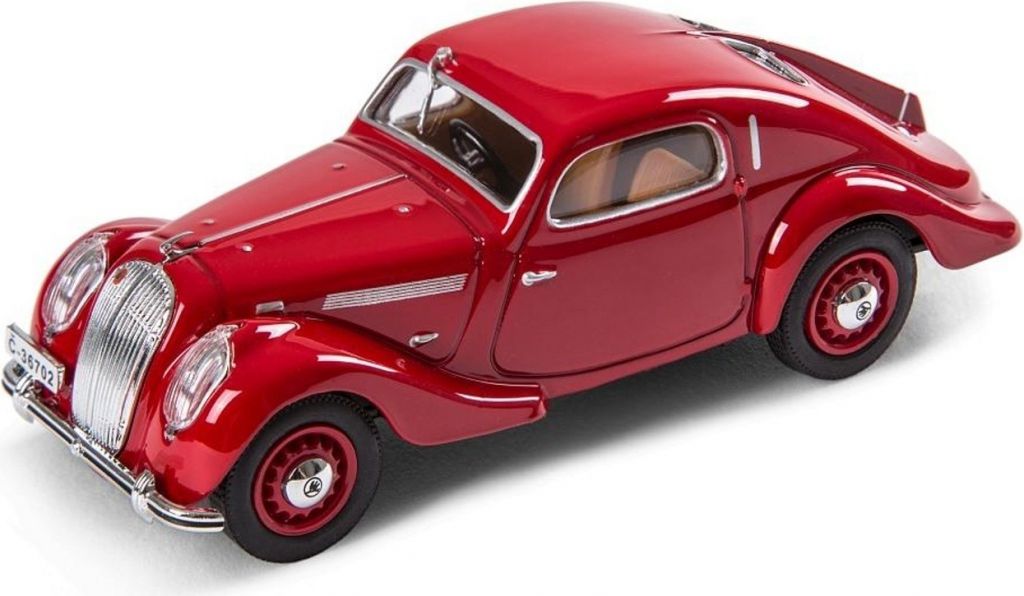 Abrex Škoda Popular Sport Monte Carlo 1937 červená 1:43 - obrázek 1
