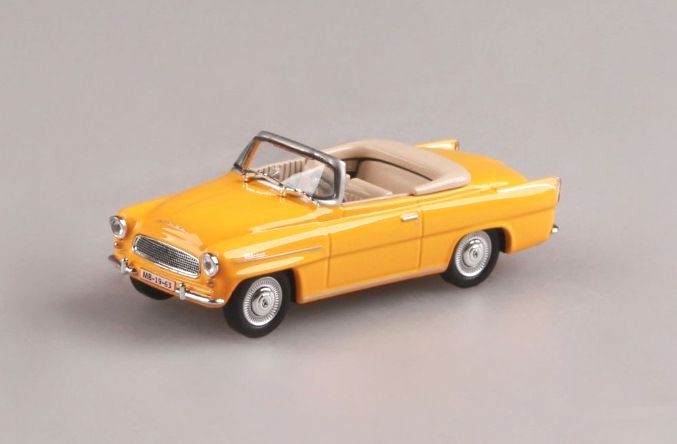 Abrex Škoda Felicia Roadster 1963 Žlutočasopis s modelem oranžová 1:43 - obrázek 1