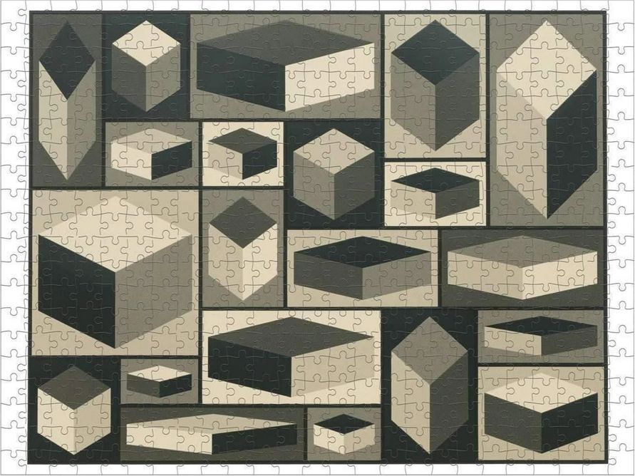 GALISON Oboustranné puzzle Sol Lewitt 500 dílků - obrázek 2