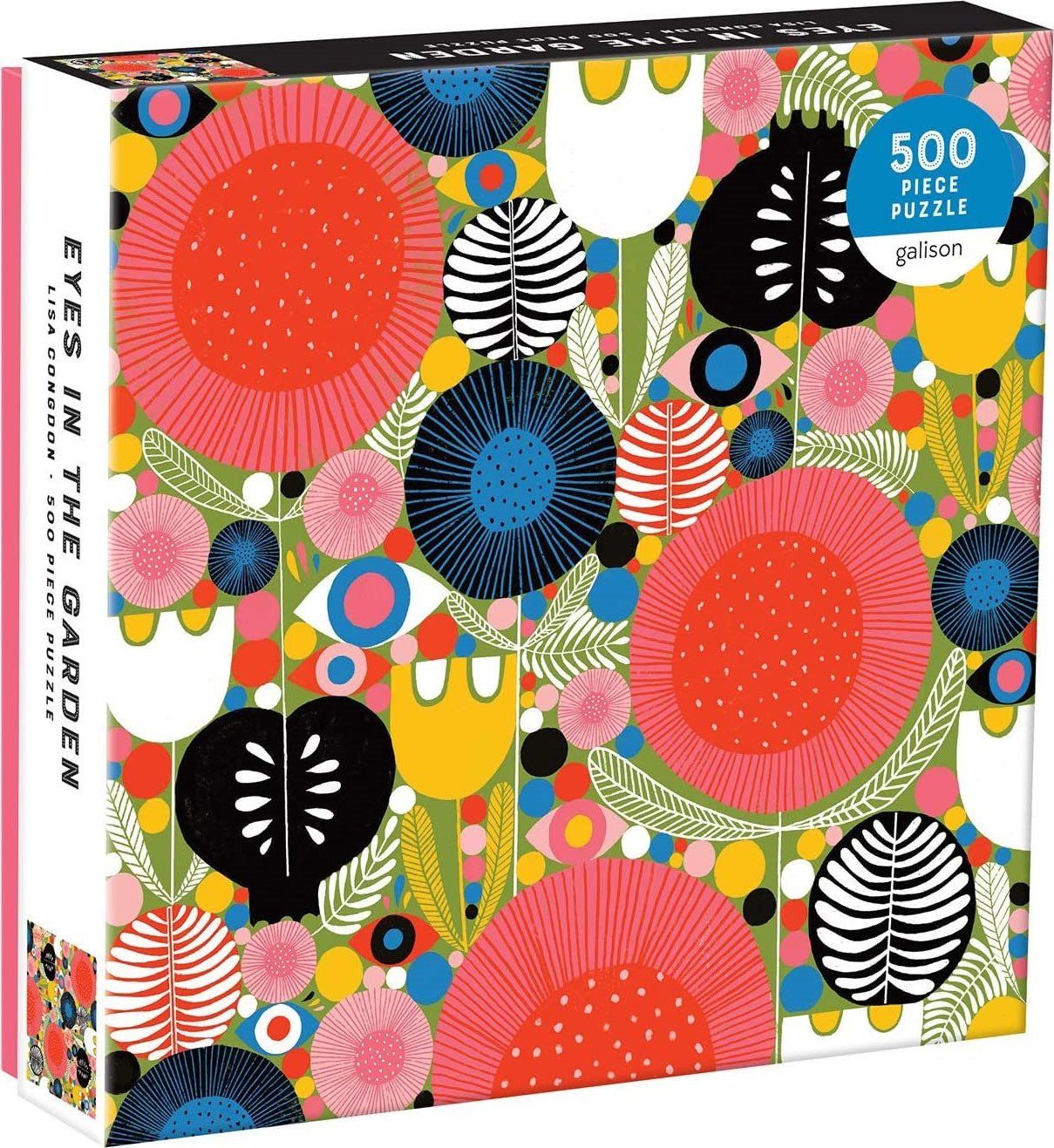 GALISON Čtvercové puzzle Oči v zahradě 500 dílků - obrázek 2