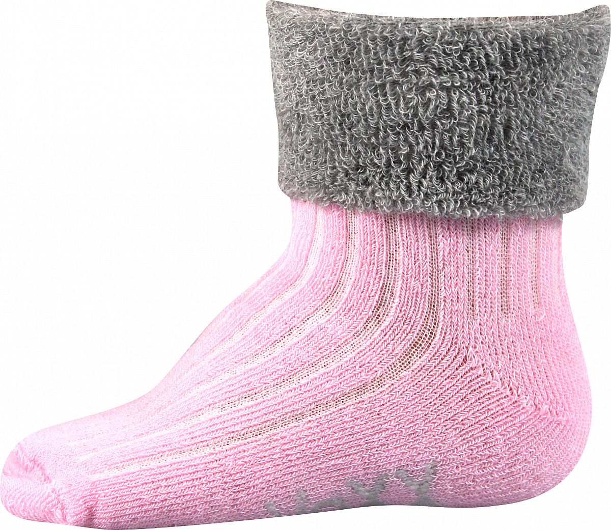 Voxx kojenecké froté ponožky světle růžové 16-19 120-140 - obrázek 1