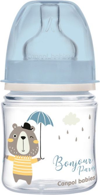 Lahev se širokým hrdlem Canpol Bonjour Paris 120ml - obrázek 2