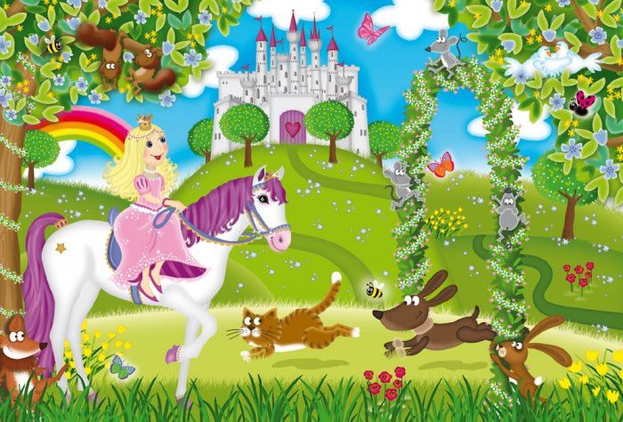 SCHMIDT Puzzle Princezny v zámecké zahradě 3x48 dílků - obrázek 2