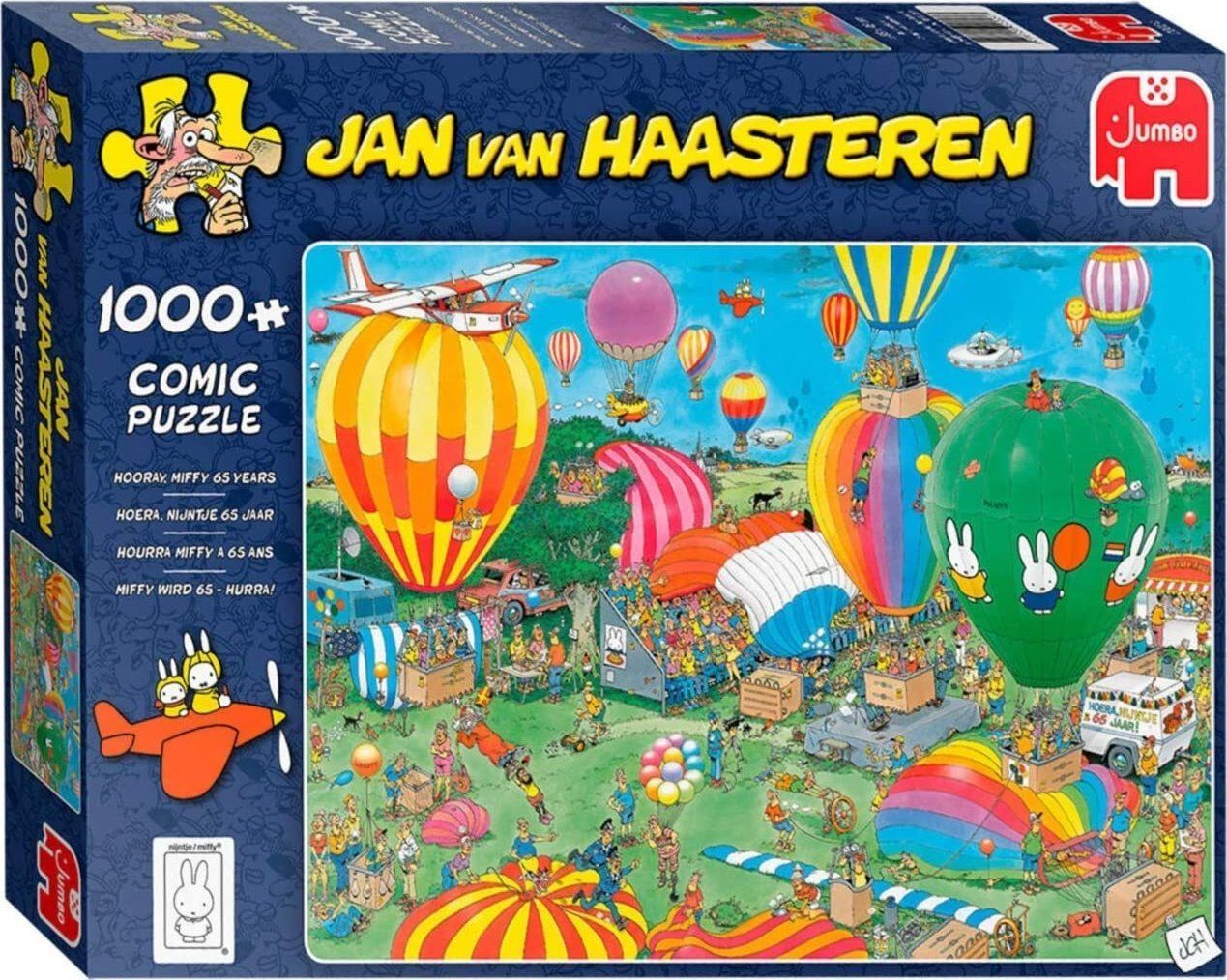 JUMBO Puzzle Miffy slaví 65 let, hurá! 1000 dílků - obrázek 1