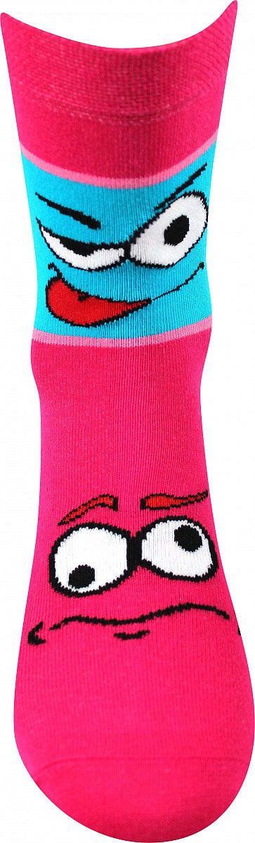Fuski veselé dětské ponožky Tlamík růžové 25-29 170-190 - obrázek 1