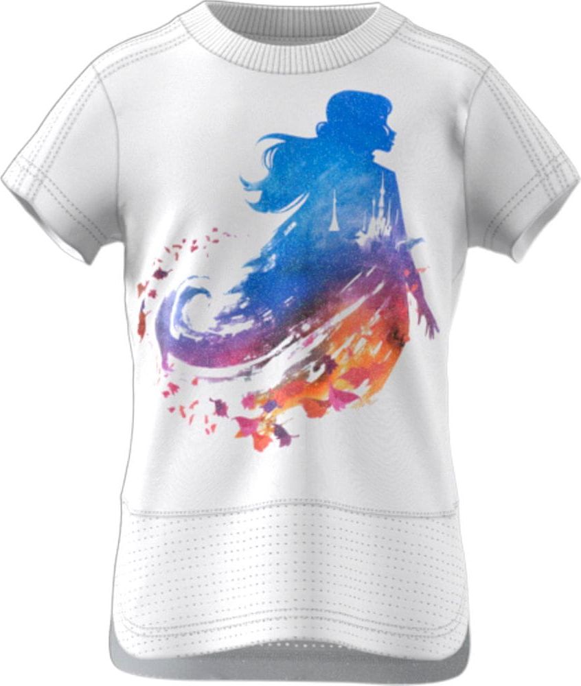 Adidas dívčí tričko LG DY FRO Tee 98 bílá - obrázek 1