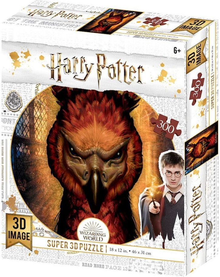 Grooters 3D Puzzle Harry Potter - Fawkes, 300 ks - obrázek 1