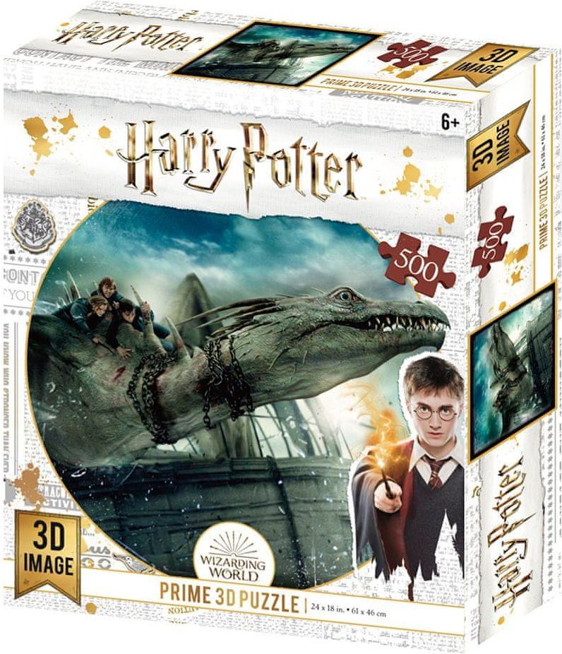 Grooters 3D Puzzle Harry Potter - Drak, 500 ks - obrázek 1