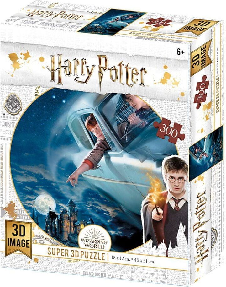 Grooters 3D Puzzle Harry Potter - Flying, 300 ks - obrázek 1