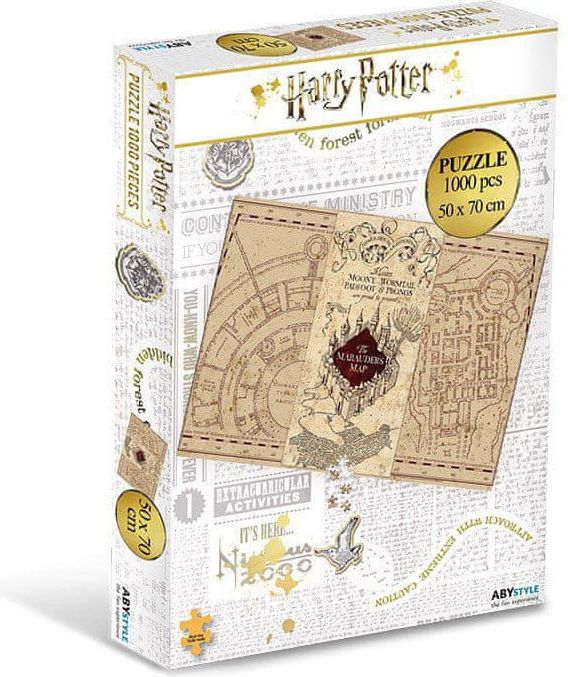 Grooters Puzzle Harry Potter - Pobertův plánek, 1000 ks - obrázek 1