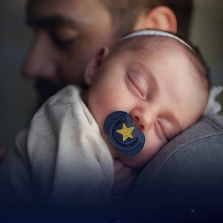 LOVI Dudlík silikonový dynamický Stardust 3-6m 2ks modré - obrázek 4