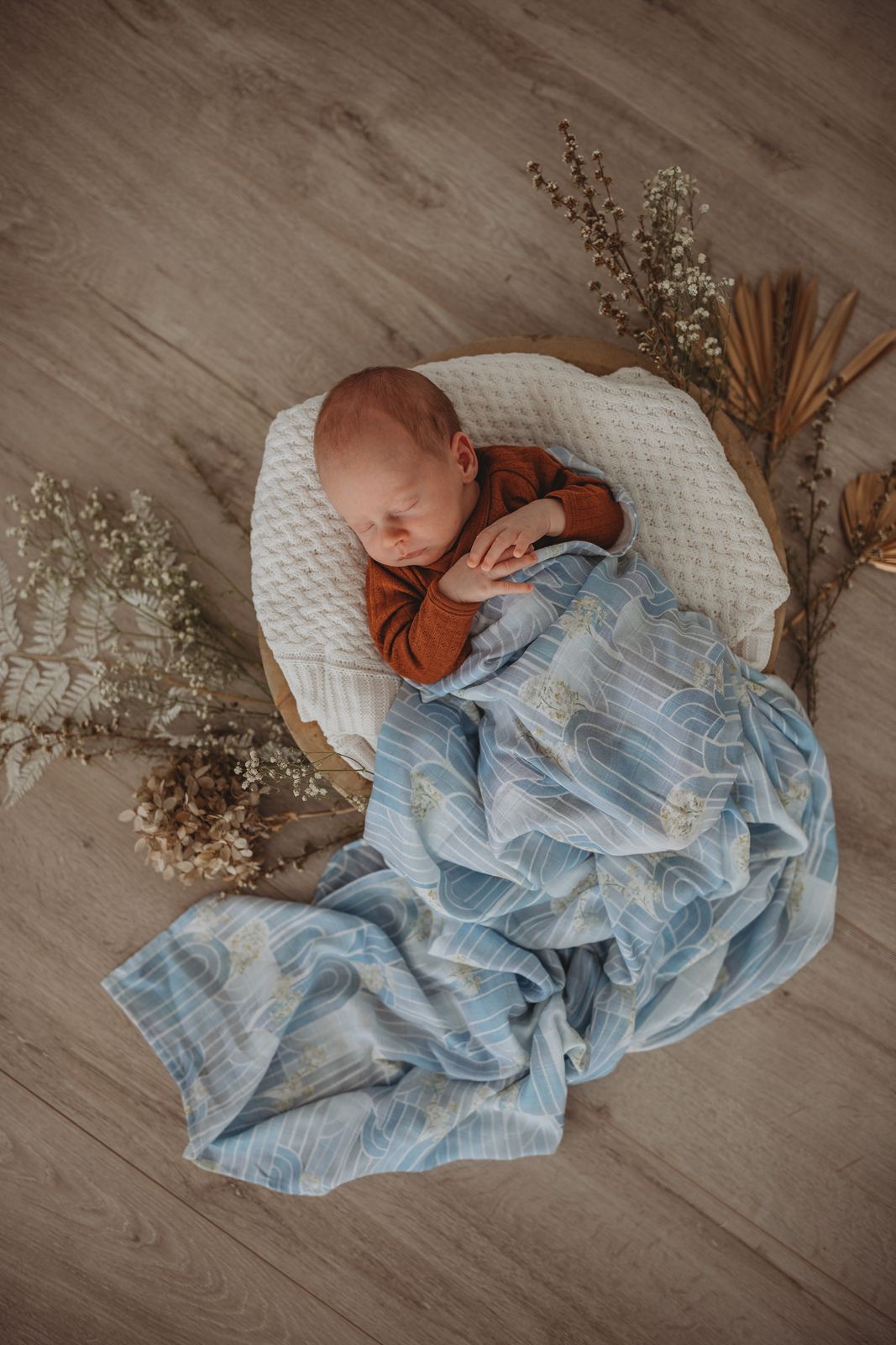Snuggle Hunny Kids Organická mušelinová zavinovací plena Eventide - obrázek 1