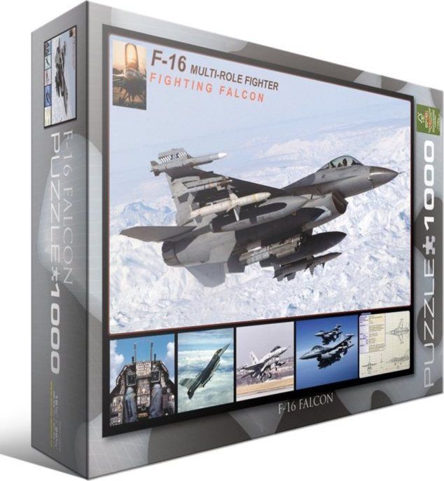 EUROGRAPHICS Puzzle Stíhačka F-16 Falcon 1000 dílků - obrázek 2