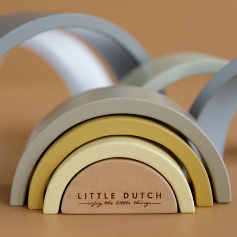 LITTLE DUTCH Skládačka duha blue - obrázek 2