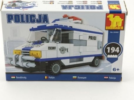 Stavebnice Dromader Policie Auto Dodávka 23405 194ks - obrázek 4