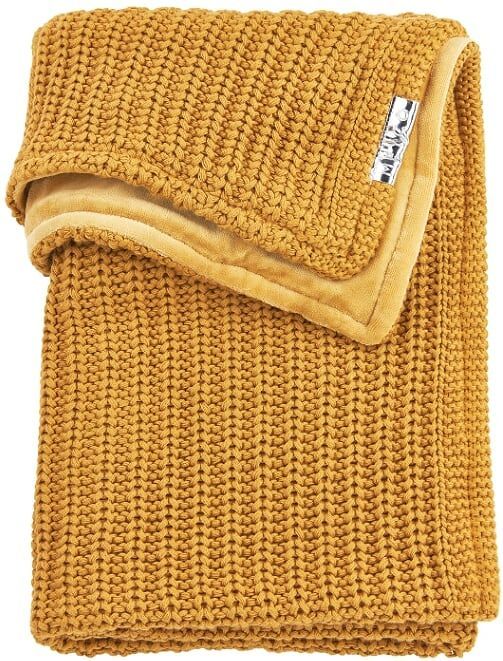 Deka do kočárku/kolébky samet 75x100 cm Meyco Harringbone Honey Gold 2021 - obrázek 1