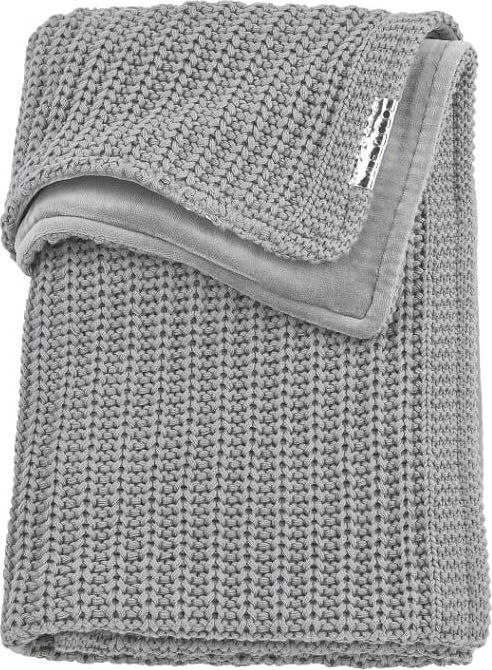 Deka do kočárku/kolébky samet 75x100 cm Meyco Harringbone Grey 2021 - obrázek 1