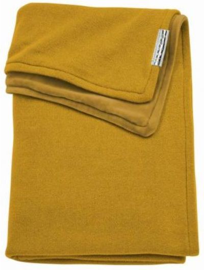 Deka do kočárku/kolébky samet 75x100 cm Meyco Knit basic Ochre 2021 - obrázek 1