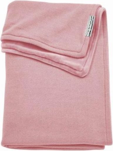Deka do kočárku/kolébky samet 75x100 cm Meyco Knit basic Dusty Pink 2021 - obrázek 1