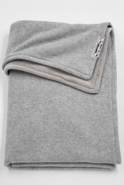 Deka do kočárku/kolébky samet 75x100 cm Meyco Knit basic Grey Melange 2021 - obrázek 1