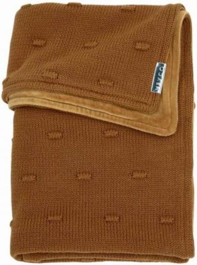 Deka do kočárku/kolébky samet 75x100 cm Meyco Knots Camel 2021 - obrázek 1