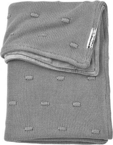 Deka do kočárku/kolébky samet 75x100 cm Meyco Knots Grey 2021 - obrázek 1