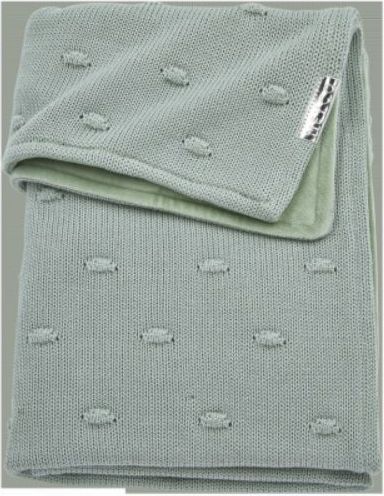 Deka do kočárku/kolébky samet 75x100 cm Meyco Knots Stone Green 2021 - obrázek 1