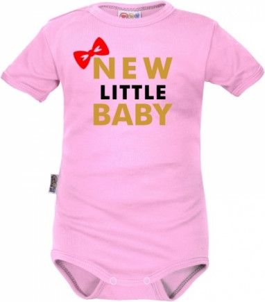 Body krátký rukáv Dejna New little Baby - Girl, růžové, Velikost koj. oblečení 62 (2-3m) - obrázek 1