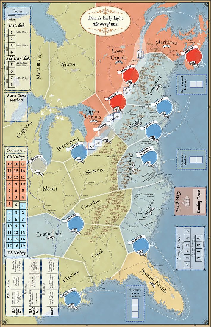Compass Games Dawn's Early Light: The War Of 1812 - obrázek 2