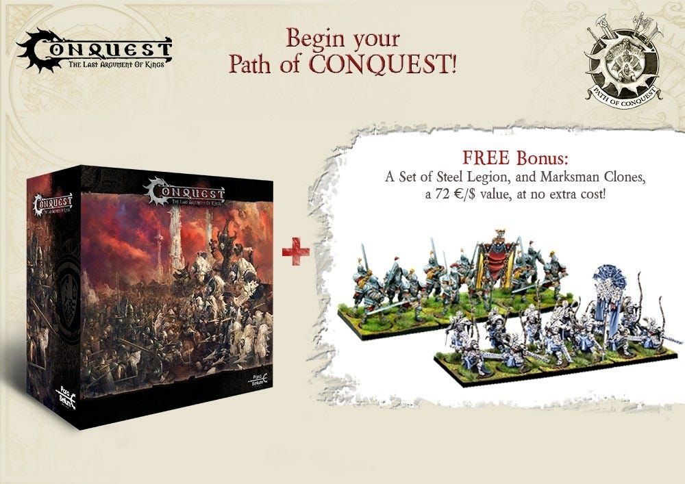 Para Bellum Wargames Conquest - Begin Your Path of Conquest 2 Player Starter Set Bundle - obrázek 1